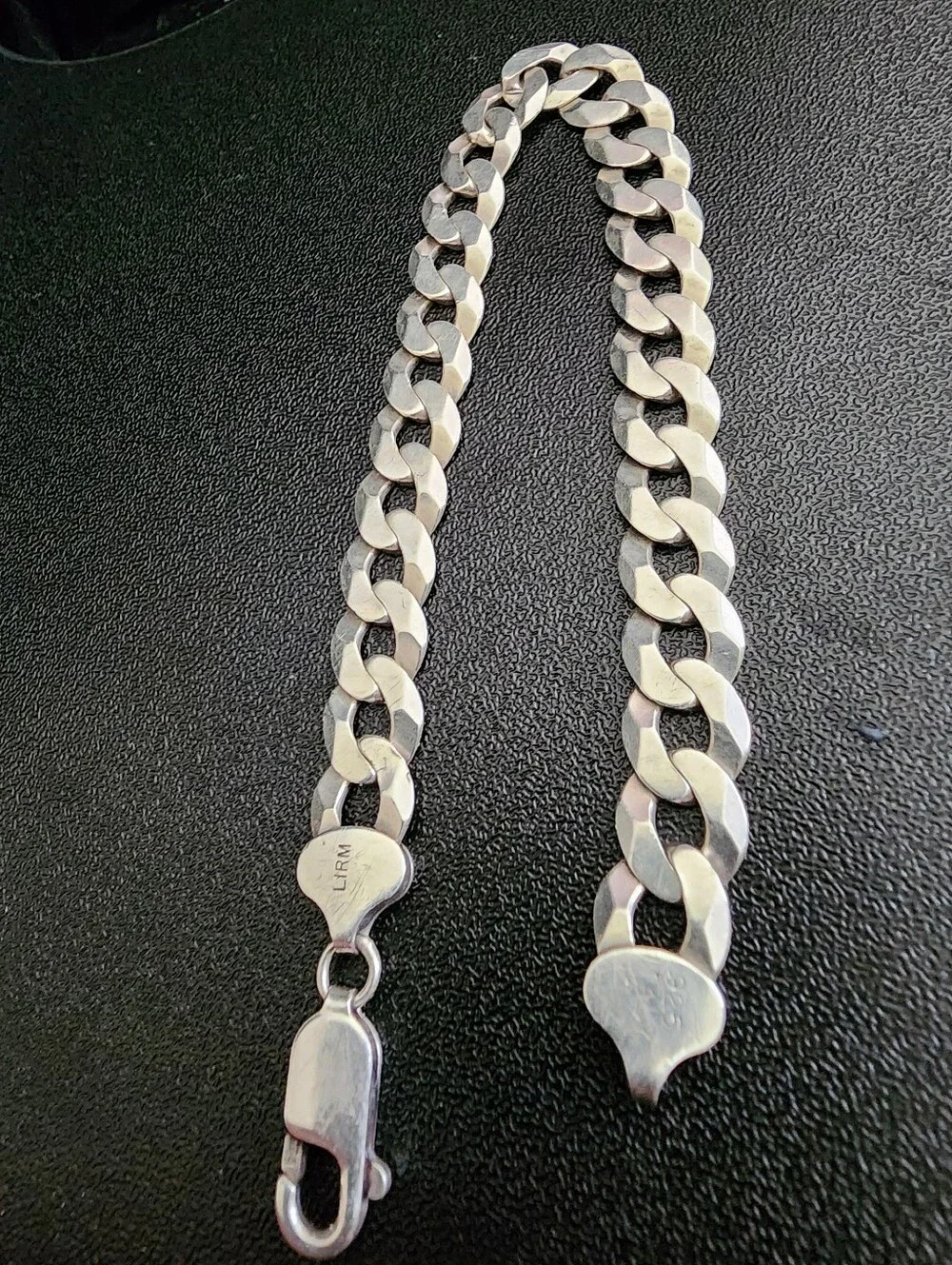 Sterling Silver Cuban Link Bracelet with Lobster Clasp